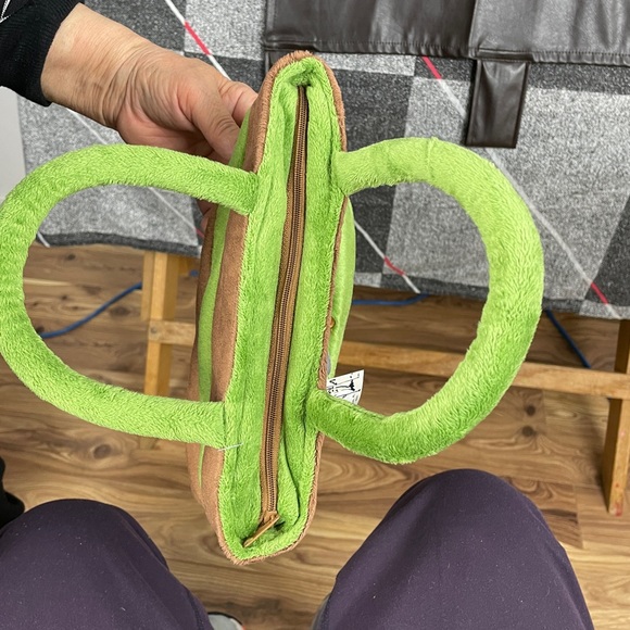 NWT totoro green brown gray mini bag purse - Picture 3 of 5